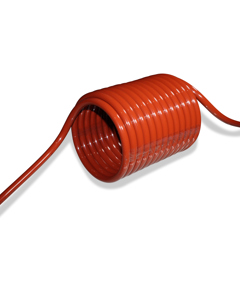 Spiral coiled hose f/drinker line 1/2"x5m, 200-200,PA orange
